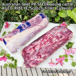 Beef Ribeye AUSTRALIA PR STEER (prime young cattle) AGED by Goodwins brand AMH whole cut FROZEN 4.5-5.5 kg/pc, price/kg (Scotch-Fillet / Cube-Roll)